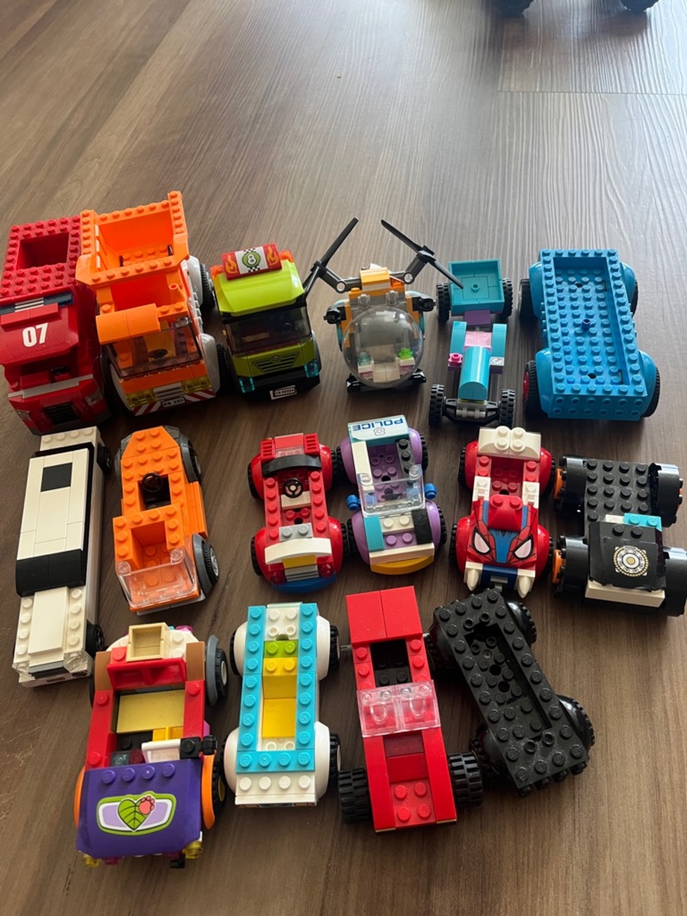 Assorted Lego cars vehicles bundle mostly from city friends